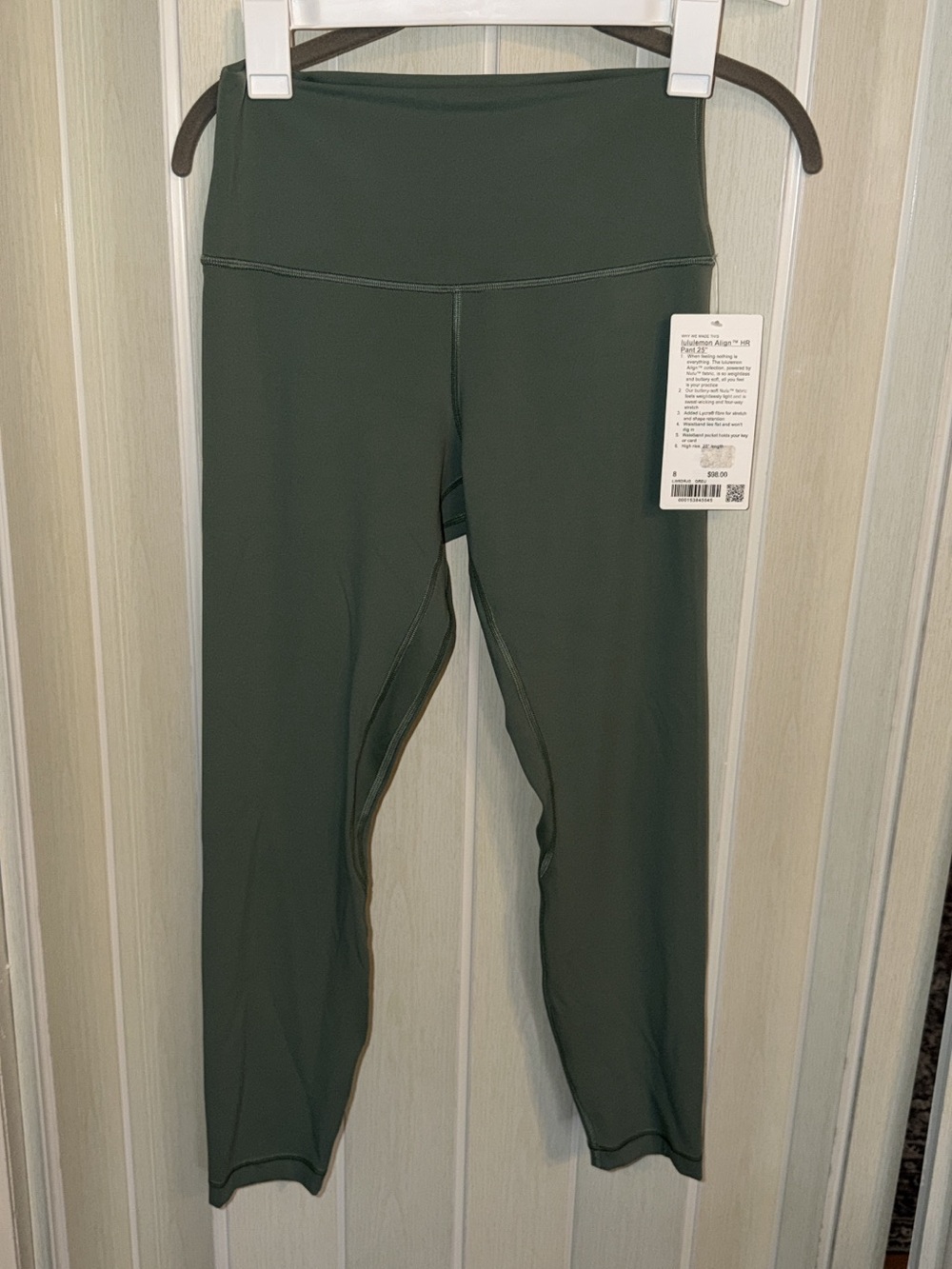 lululemon Align, HR pants 25” size 8